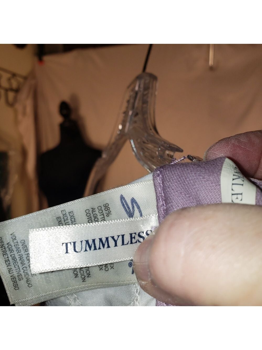 Seven7 Lilac Skinny Ankle Tummyless Denim Pants - 8 - Picture 8 of 9